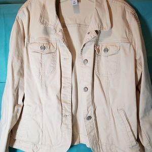 Cream Denim Jacket
